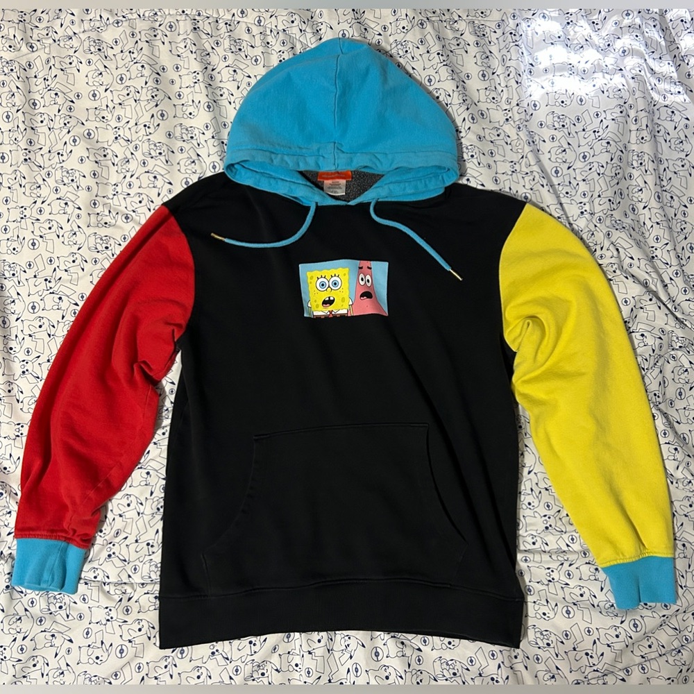 SpongeBob SquarePants & Patrick Star Nickelodeon Colour Block Hoodie